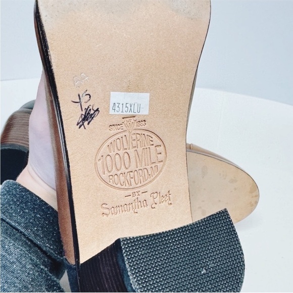 Wolverine 1000 Mile Tan and Black Leather Ankle Boots - 8.5 - Picture 8 of 11